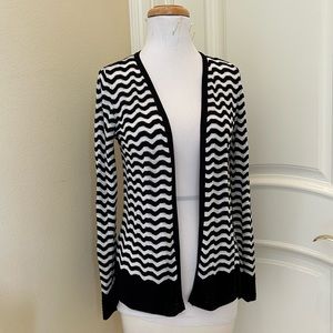 Nwt Loft black and white cardigan